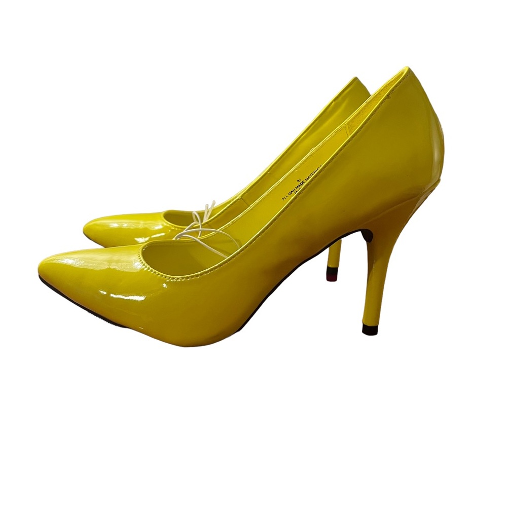Mossimo Neon Yellow Point Toe Stilettos Women’s 9.5
